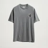 Salty Crew Short Sleeve Shirts Mens|Flies<Fly By Standard SS Tee Charcoal