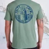 Salty Crew Short Sleeve Shirts Mens|Flies<In Fishing We Trust Premium SS Tee Sage