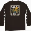 Salty Crew Long Sleeve Shirts Mens|Flies<Ink Slinger LS Tee Black