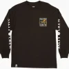 Salty Crew Long Sleeve Shirts Mens|Flies<Ink Slinger LS Tee Black