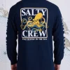 Salty Crew Long Sleeve Shirts Mens|Flies<Ink Slinger Std LS Tee Navy