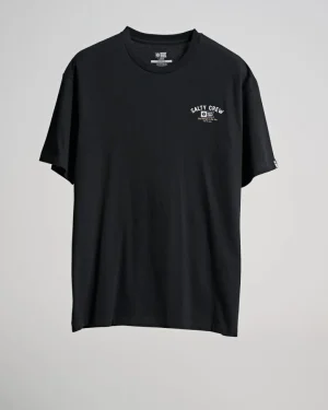 Salty Crew Short Sleeve Shirts Mens|Flies<Interclub Premium Tee Black