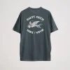 Salty Crew Short Sleeve Shirts Mens|Flies<Kamikaze Premium SS Tee Coal