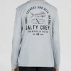 Salty Crew Long Sleeve Shirts Mens|Flies<Lateral Line Sunshirt Boys Silver