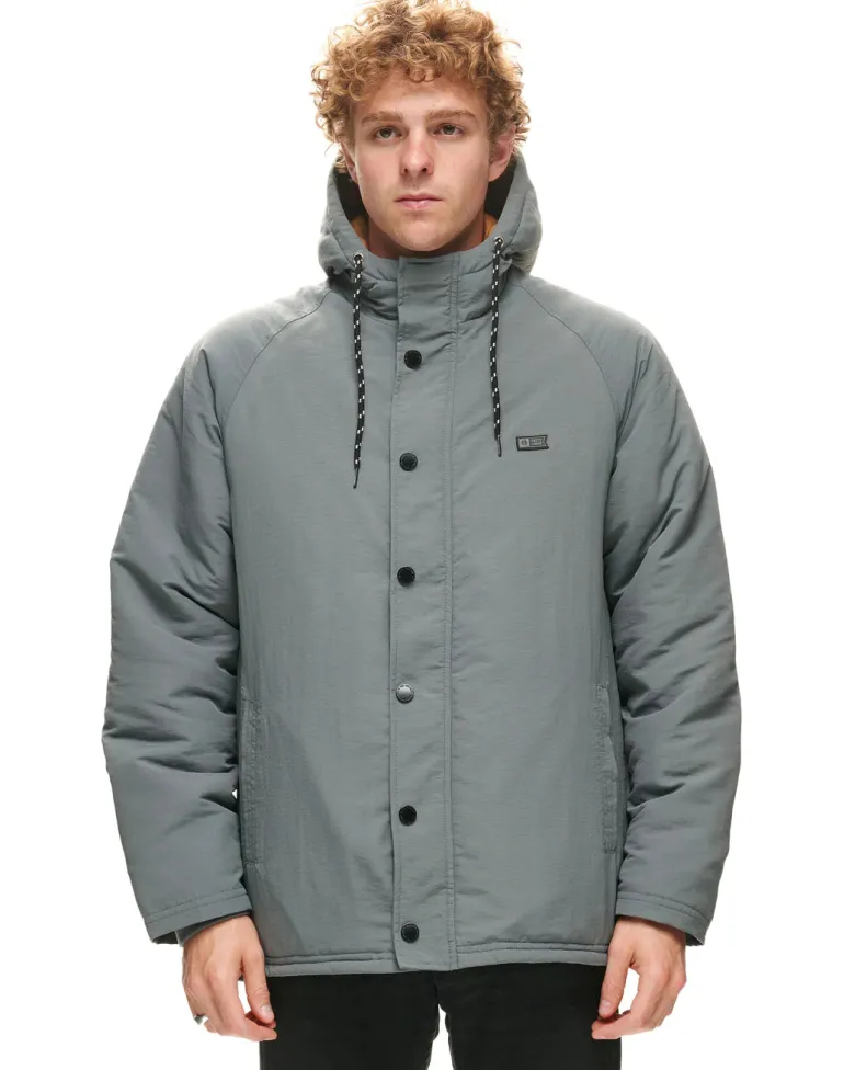 Salty Crew Jackets And Jumpers|Flies<Long Shore Parka Jacket Dark Slate