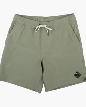 Salty Crew Shorts, Pants And Waders|Flies<Lowtide Elastic Boardshort Vintage Millitary