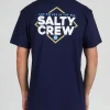 Salty Crew Short Sleeve Shirts Mens|Flies<No Slack SS Tee Navy