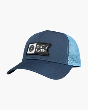 Salty Crew Hats And Headwear|Flies<Pinnacle 2 Retro Trucker Slate Blue
