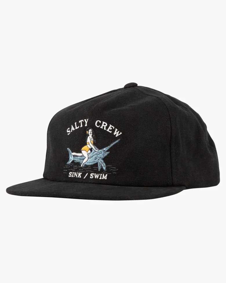 Salty Crew Fishing Apparel|Flies<Pinnacle Broadbill Corduroy 5 Panel Black