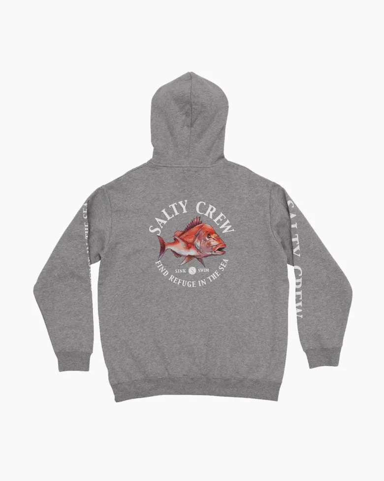Salty Crew Jackets And Jumpers|Flies<Snap Attack Crew Hoodie Grey Marle