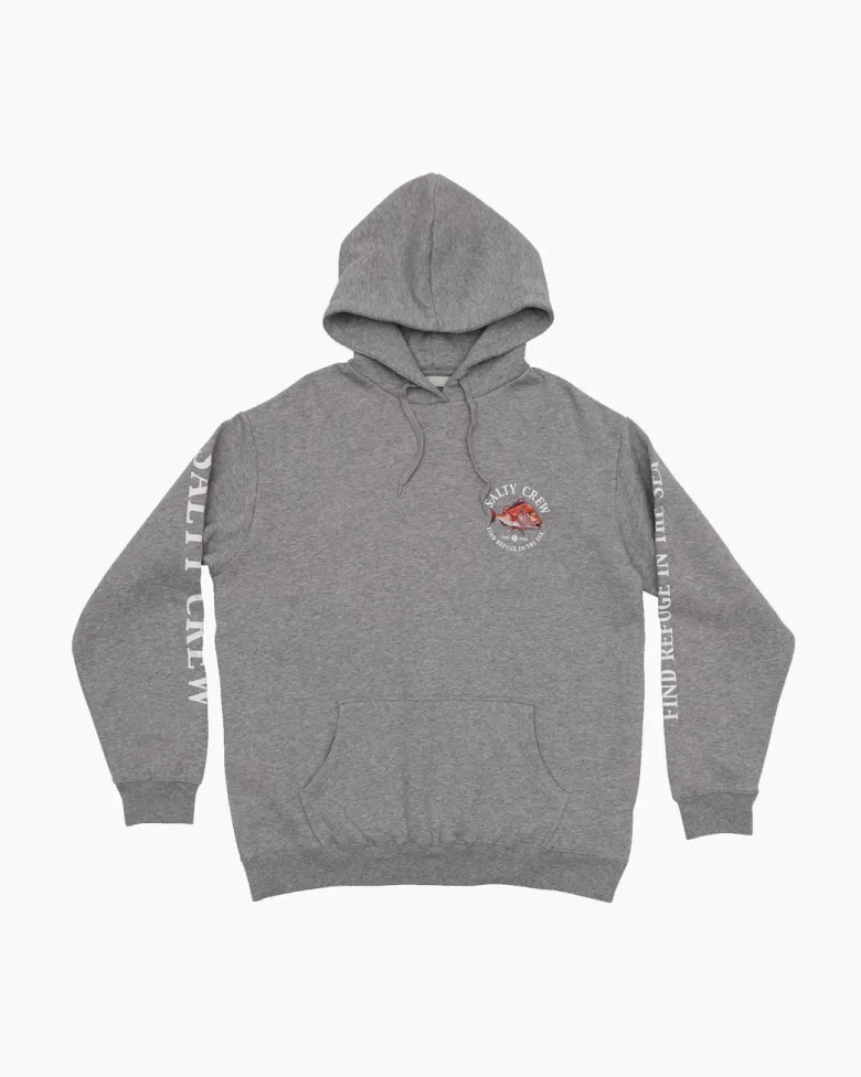 Salty Crew Jackets And Jumpers|Flies<Snap Attack Crew Hoodie Grey Marle