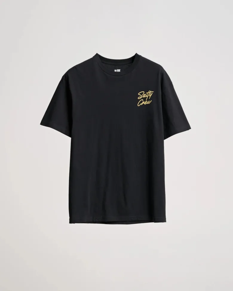 Salty Crew Short Sleeve Shirts Mens|Flies<Snapper Premium SS Tee Black