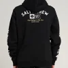 Salty Crew Jackets And Jumpers|Flies<Surf Club Zip Hoodie Black