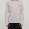 Salty Crew Long Sleeve Shirts Mens|Flies<Tentacles Hood Sunshirt Stone Grey
