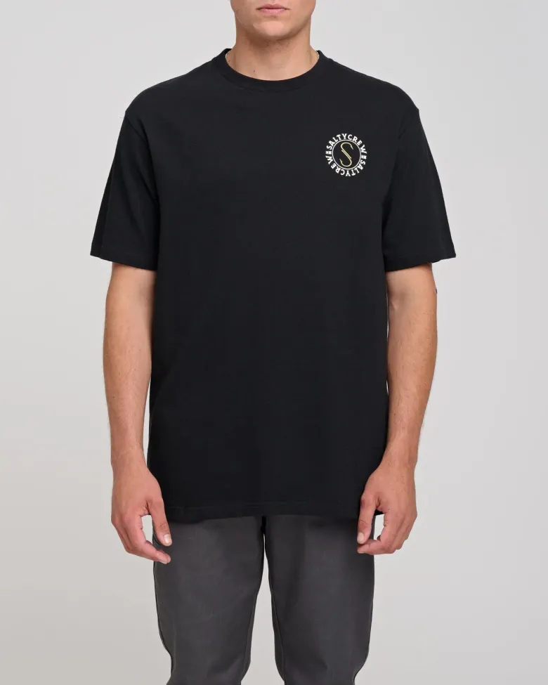 Salty Crew Short Sleeve Shirts Mens|Flies<Tentacles Standard S/S Tee Black