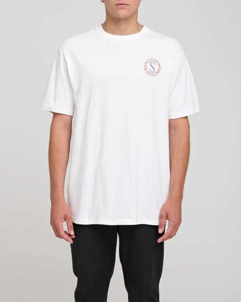 Salty Crew Short Sleeve Shirts Mens|Flies<Tentacles Standard S/S Tee White