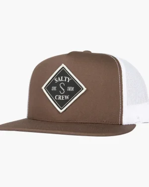 Salty Crew Hats And Headwear|Flies<Tippet Trucker Hat Brown White