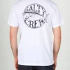 Salty Crew Short Sleeve Shirts Mens|Flies<Tuna Time Premium SS Tee White