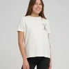 Salty Crew Short Sleeve Shirts Womens|Flies<Womens Tailed Boyfriend Tee Bone