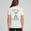 Salty Crew Short Sleeve Shirts Womens|Flies<Womens Tailed Boyfriend Tee Bone