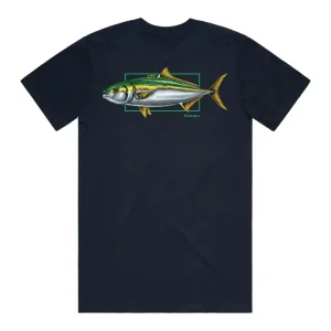 Simms Short Sleeve Shirts Mens|Flies<Artist Tee Kingfish Fish it Well
