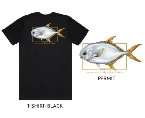 Simms Short Sleeve Shirts Mens|Flies<Artist Tee Permit Fish it Well