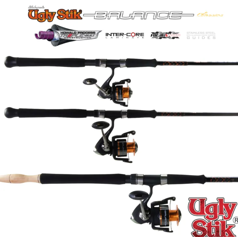 Shakespeare Flies|Pre-Mounted Rod And Reel Combos<Ugly Stik Balance 802MH 5-8kg Combo