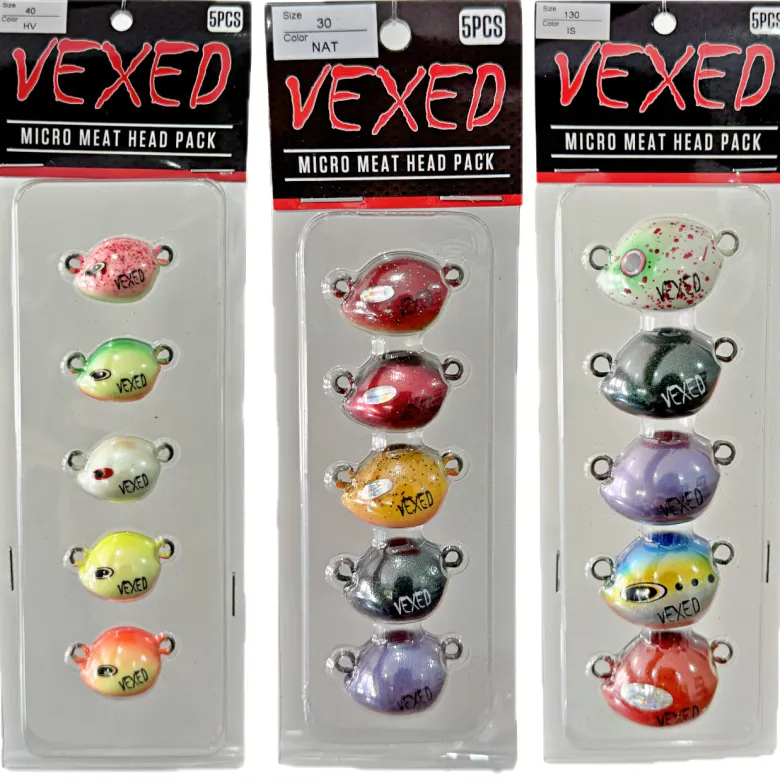 Vexed Vexed Hybrid Jigs|Flies<Micro Meat Spare Head 5-pack